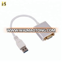 New support 1080P HDTV male to female usb 3.0 to vga adapter with driver